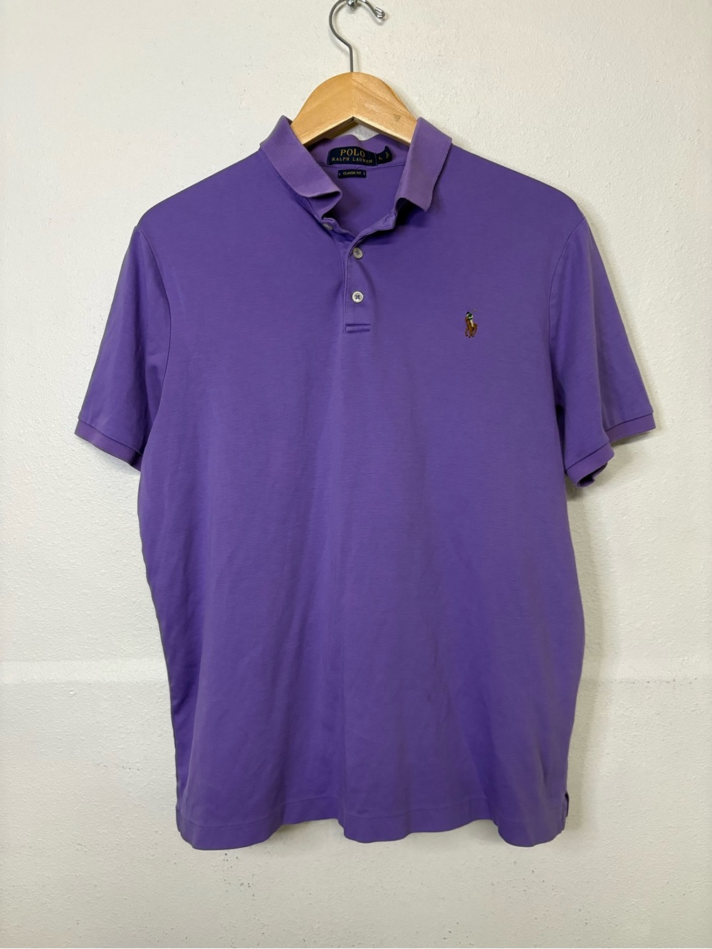 Ralph Lauren Polo Classic Fit Purple Men's Polo Shirt